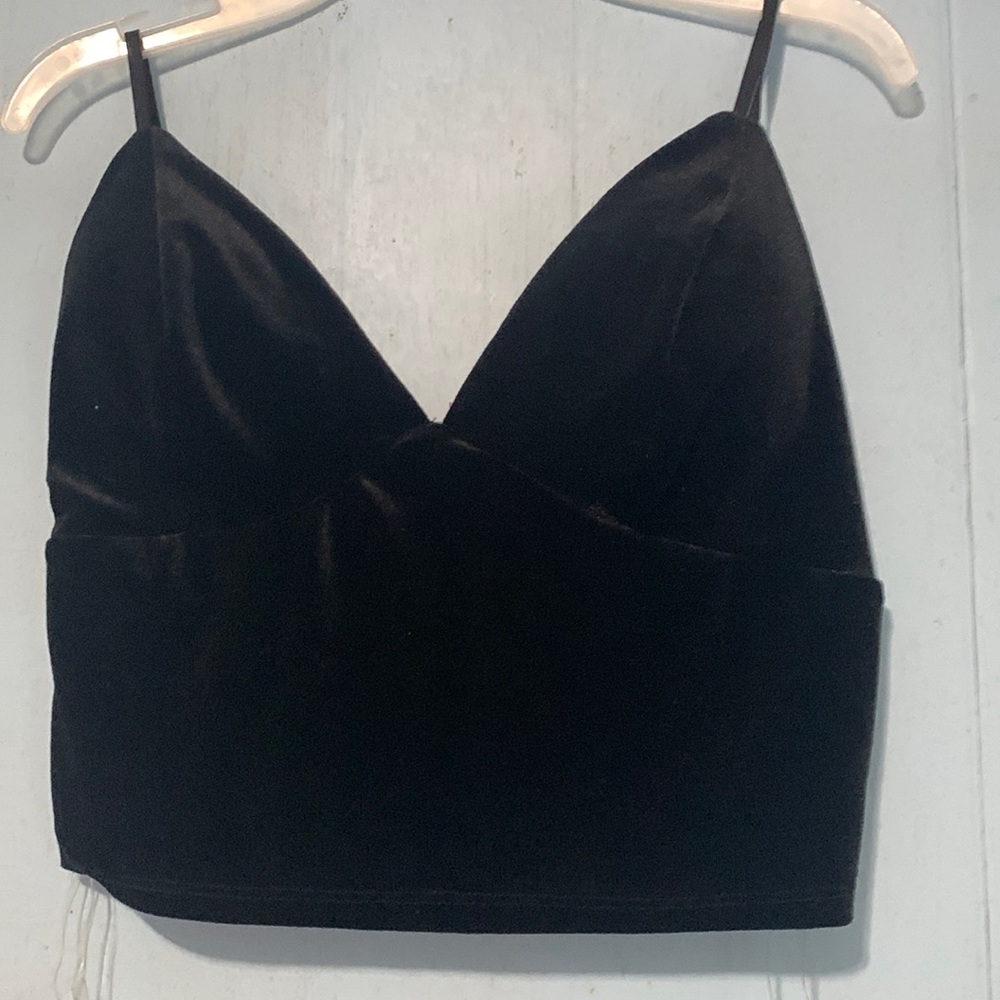 Large patted black cropped shirt from Bozzolo